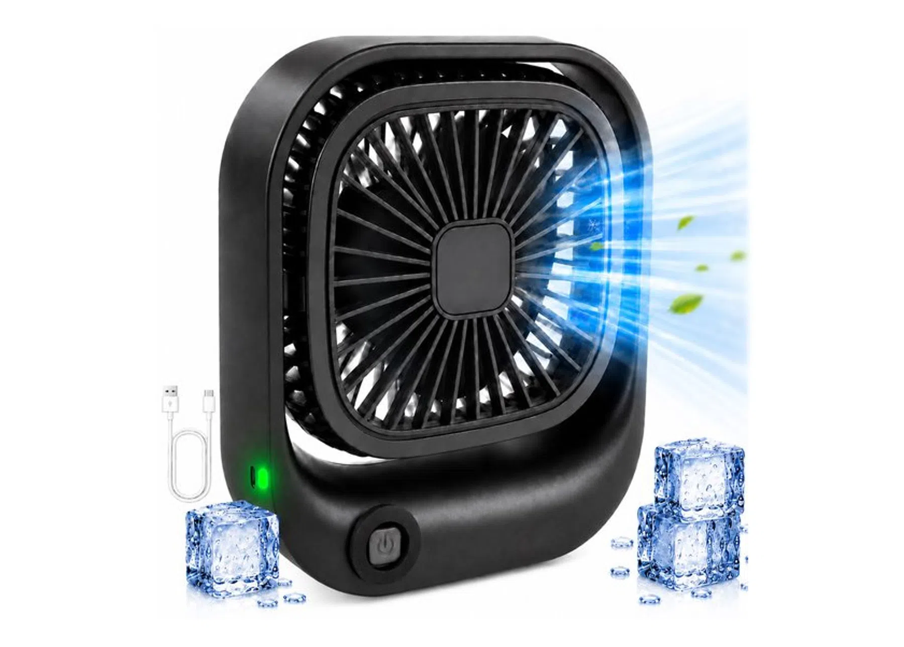 Silvergear draagbare bureauventilator